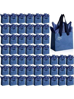 50 Pcs Halloween Gift Bags - Spooky Party Favors, Treat Bags, Eco-Friendly Decor